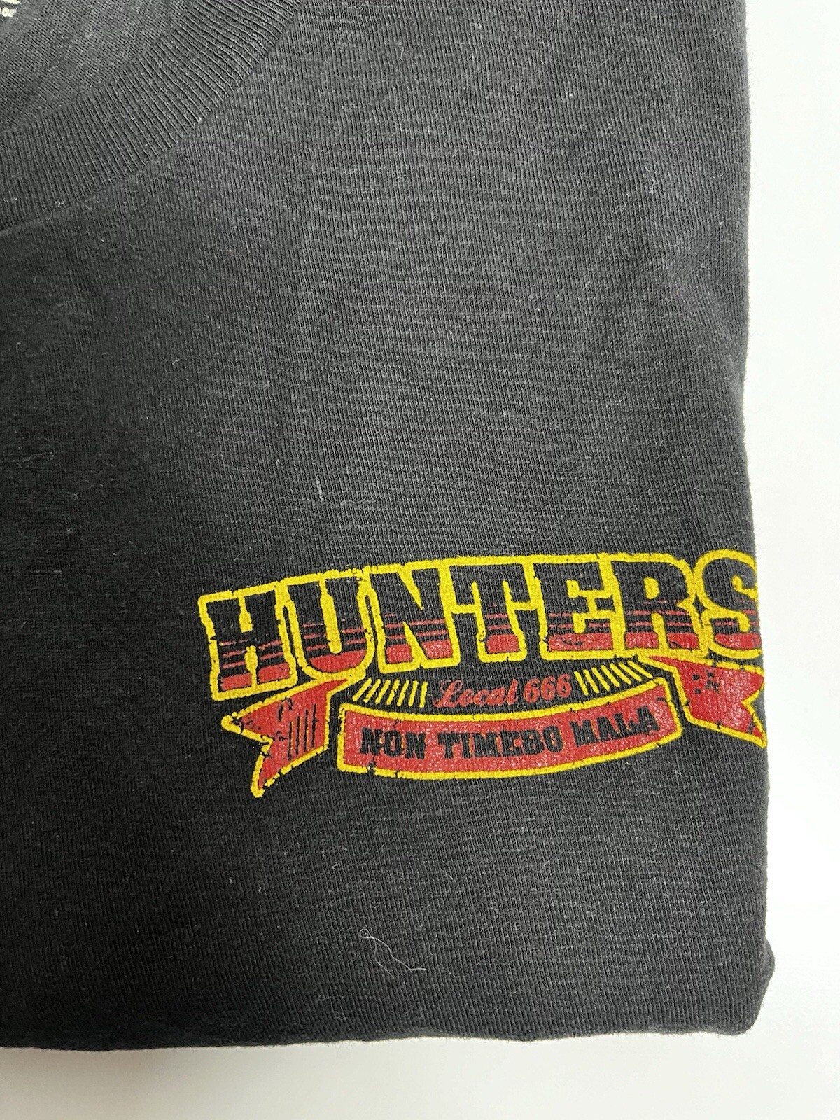 teeVillains XL Black Men's T-Shirt Hunters Local 666 Union Silkscreen gallery