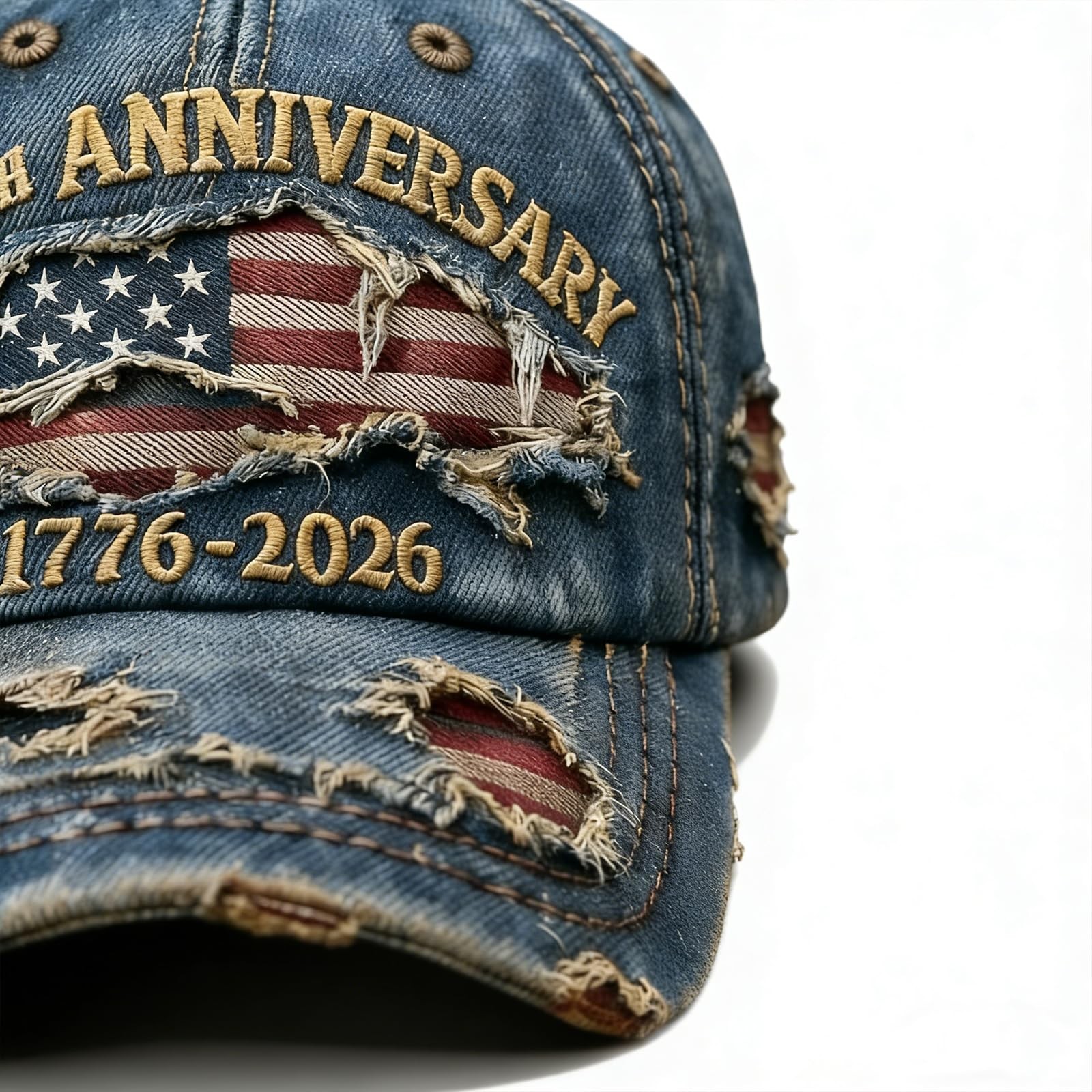 250 Anniversary USA Hat Adjustable Embroidered 250th Anniversary Patriotic Re... gallery