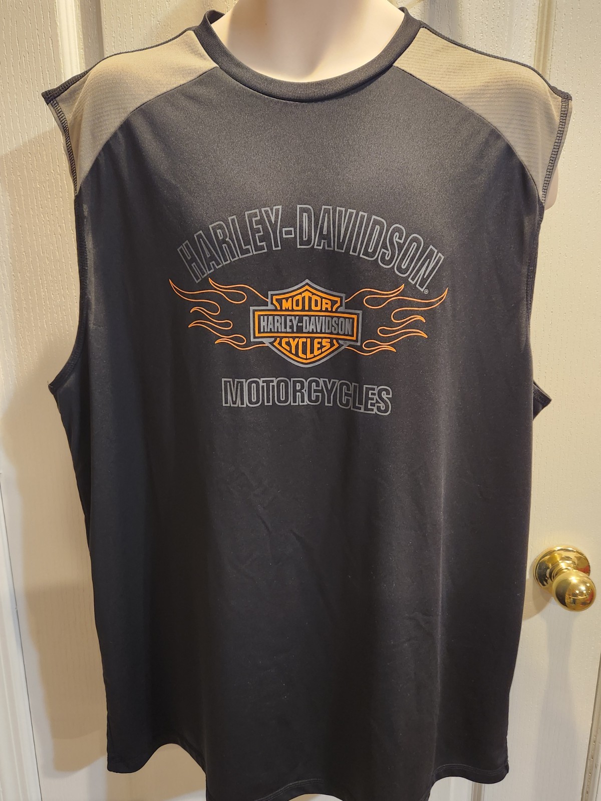 Harley-Davidson Motorcycles Cutoff Sleeveless Dri-Fit Shirt 2XL ~SEE DESCRIPTION gallery