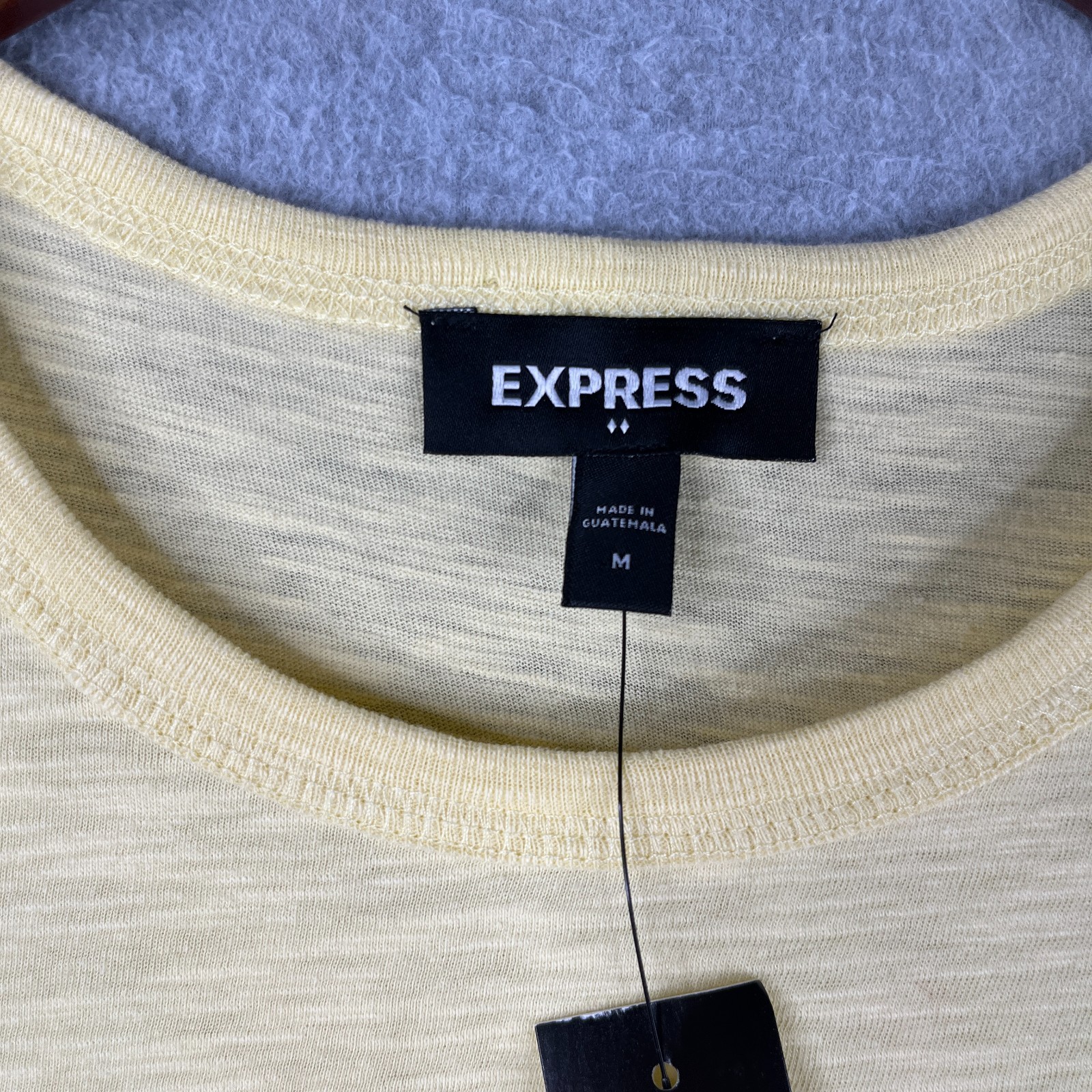 Express Yellow T Shirt Lightweight Mens Medium Casual NEW NWT gallery