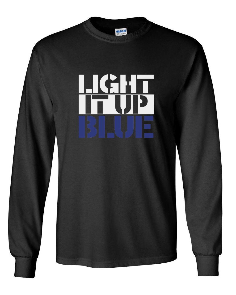 Long Sleeve Light It Up Blue Shirt Autism Awareness Fathers Day Christmas Gift