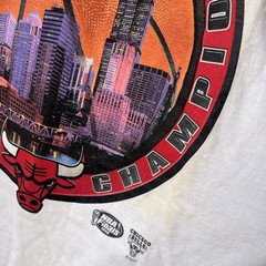 Vintage 1998 CHICAGO BULLS Repeat 3-peat NBA Champions locker room tee Starter L