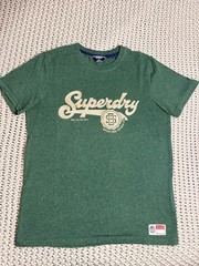Superdry Baseball Embroidered Patch Graphic Men’s M Tshirt Athletic Wear Premium