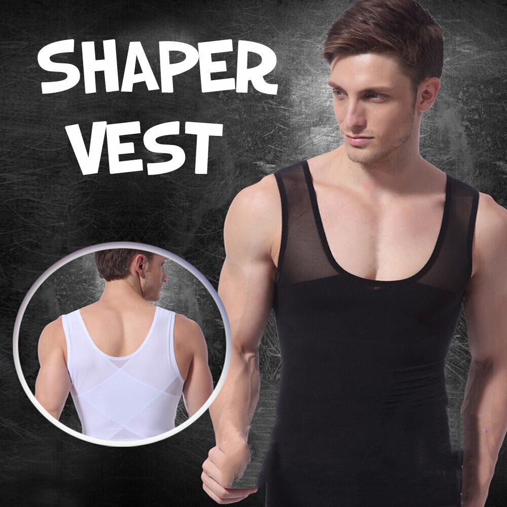 Camisa de compresión de pecho para hombres para ocultar moobs de ginecomastia gallery