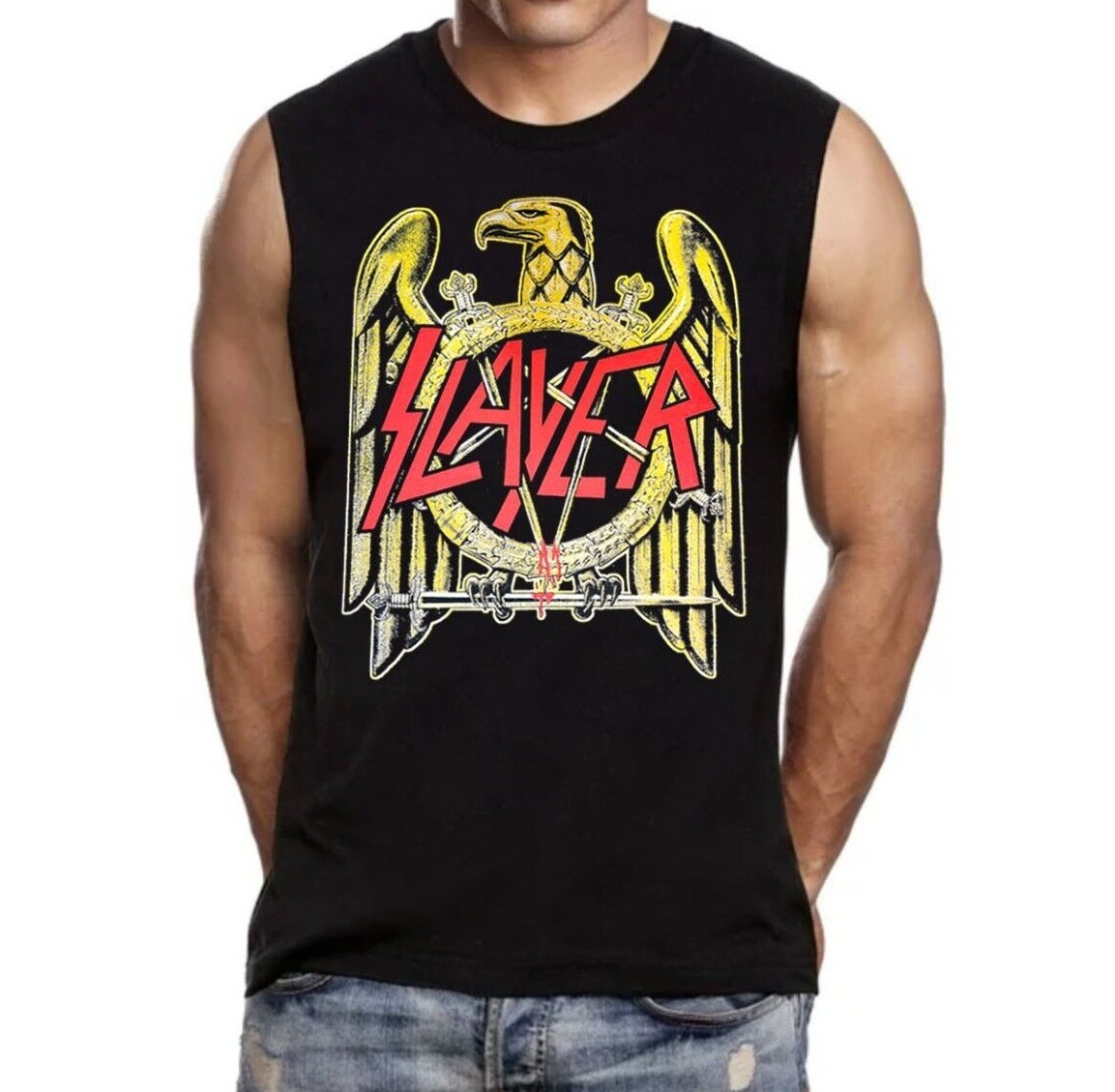 Slayer Eagle Muscle Shirt Men's Sizes (Multiple Variations) gallery