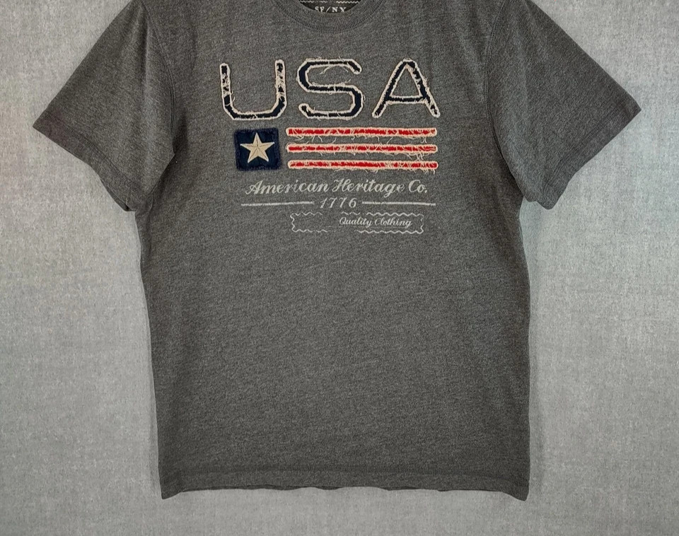 Vtg Old Navy USA American Flag 4th of July T-shirt Reprint gallery