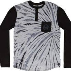 686 Dazed Pullover Henley Tee (L) Black L5WPTL03-BLK