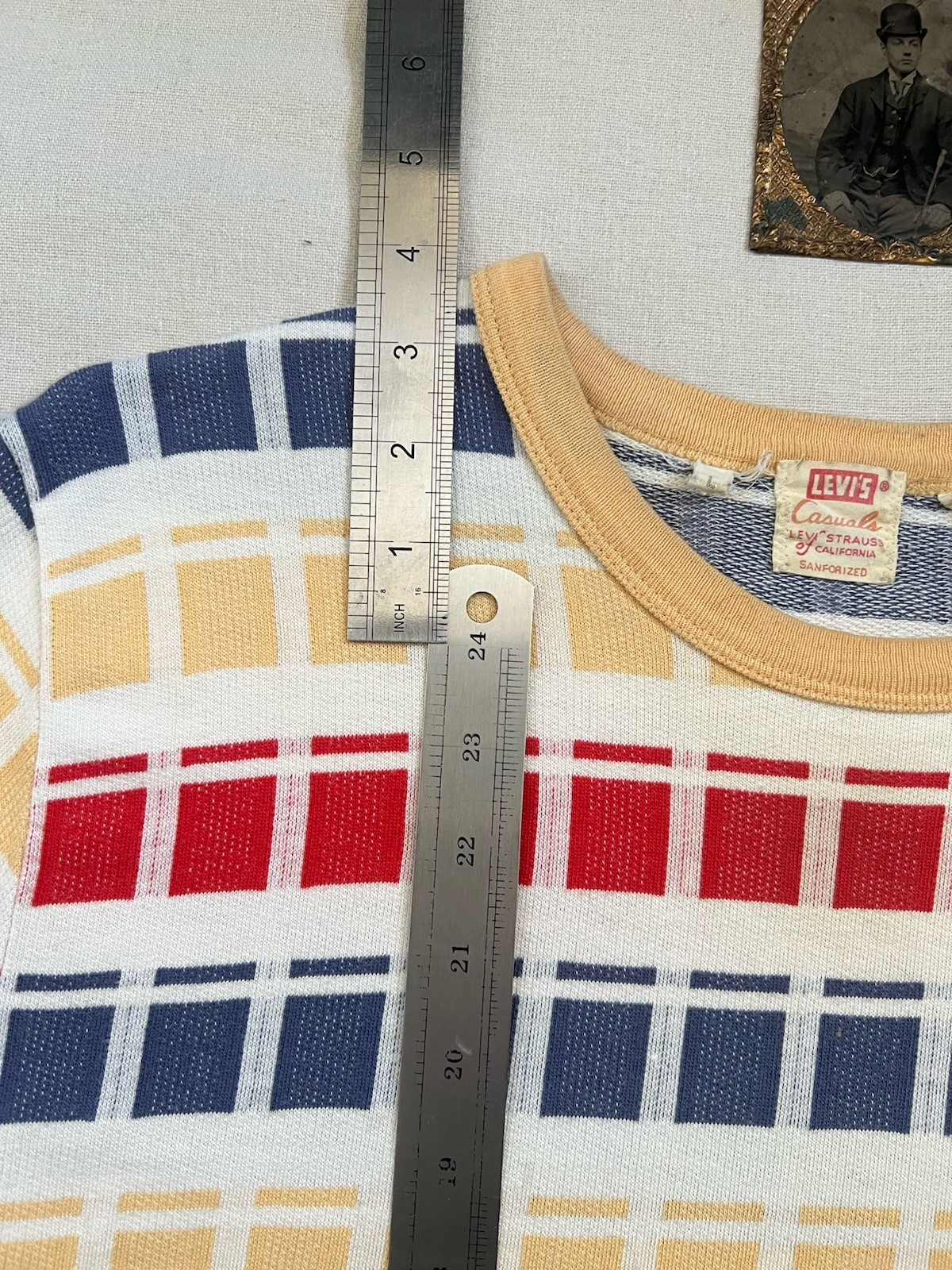 LVC T-Shirt L 60s Casuals Levi's Vintage Clothing 2018 Rare Design Single Stitch gallery
