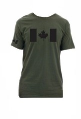 T-Shirt Canadian Flag – Olive Drab