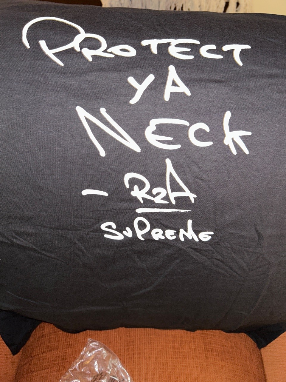 Supreme RZA "Protect Ya Neck" Wu-Tang Clan Tee Black Size XL gallery