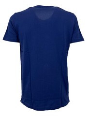 Men’s Light Blue Honeycomb Half Sleeve T-shirt FERRANTE 41U31101 MADE IN ITALY