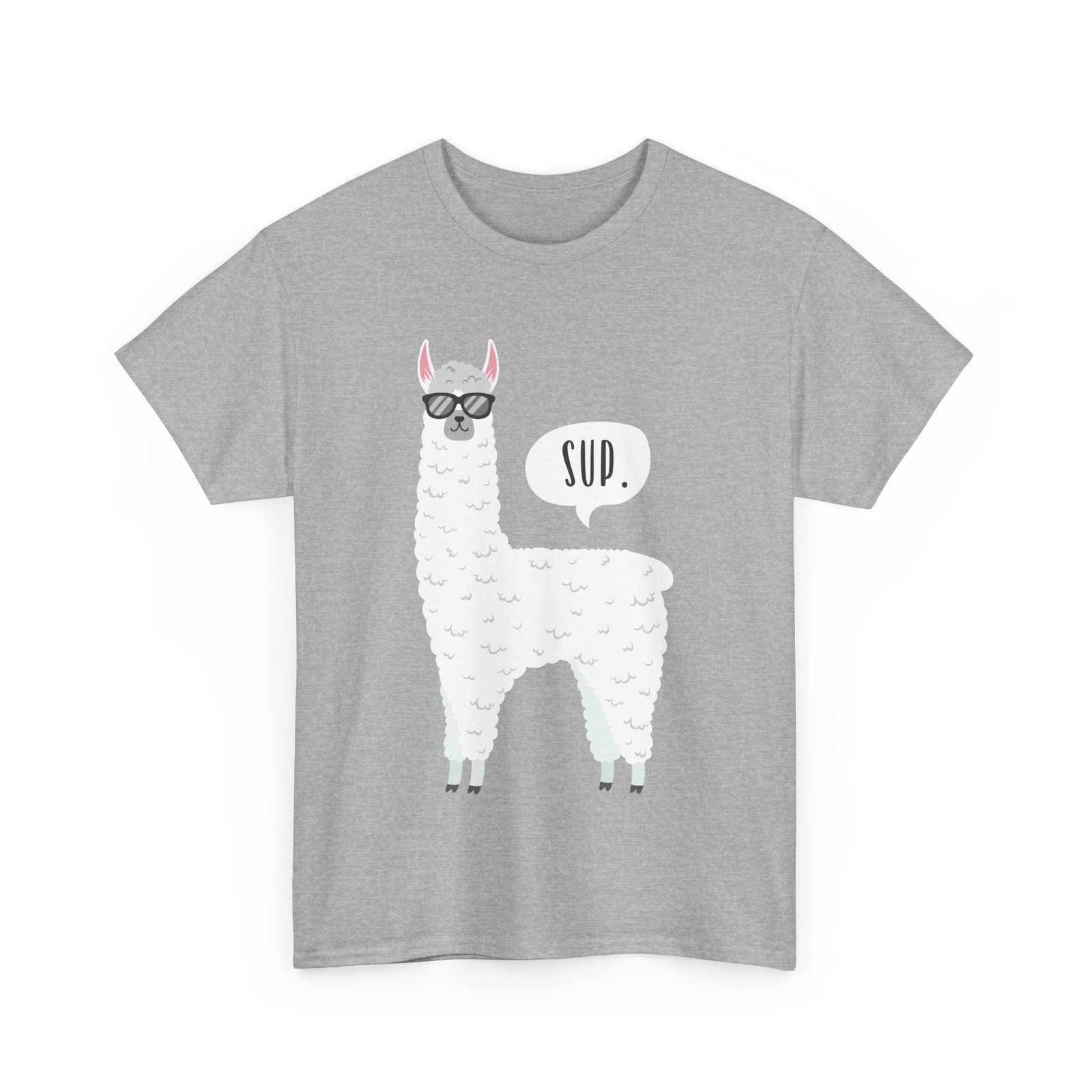 Llama Sup T-Shirt, Llama Sunglasses Animals Lovers Women Men T-Shirt