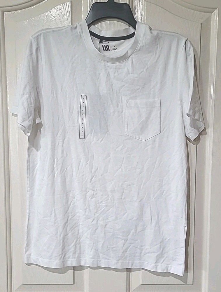 VRST Men’s Essential Pocket Tee Size Small- White