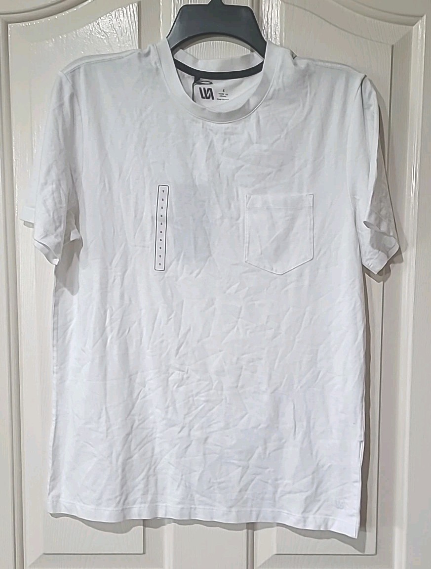 VRST Men’s Essential Pocket Tee Size Small- White