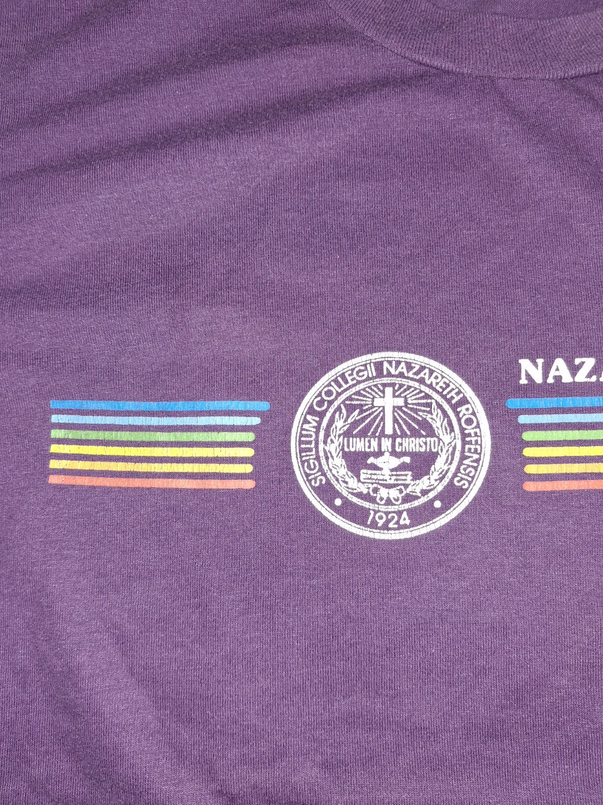 Vintage 90's Nazareth College T-Shirt Runs Small See Measurements gallery