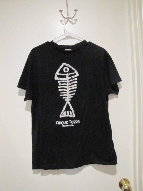 Cinque Terre T shirt Black Youth XL Black see chest measurement gallery