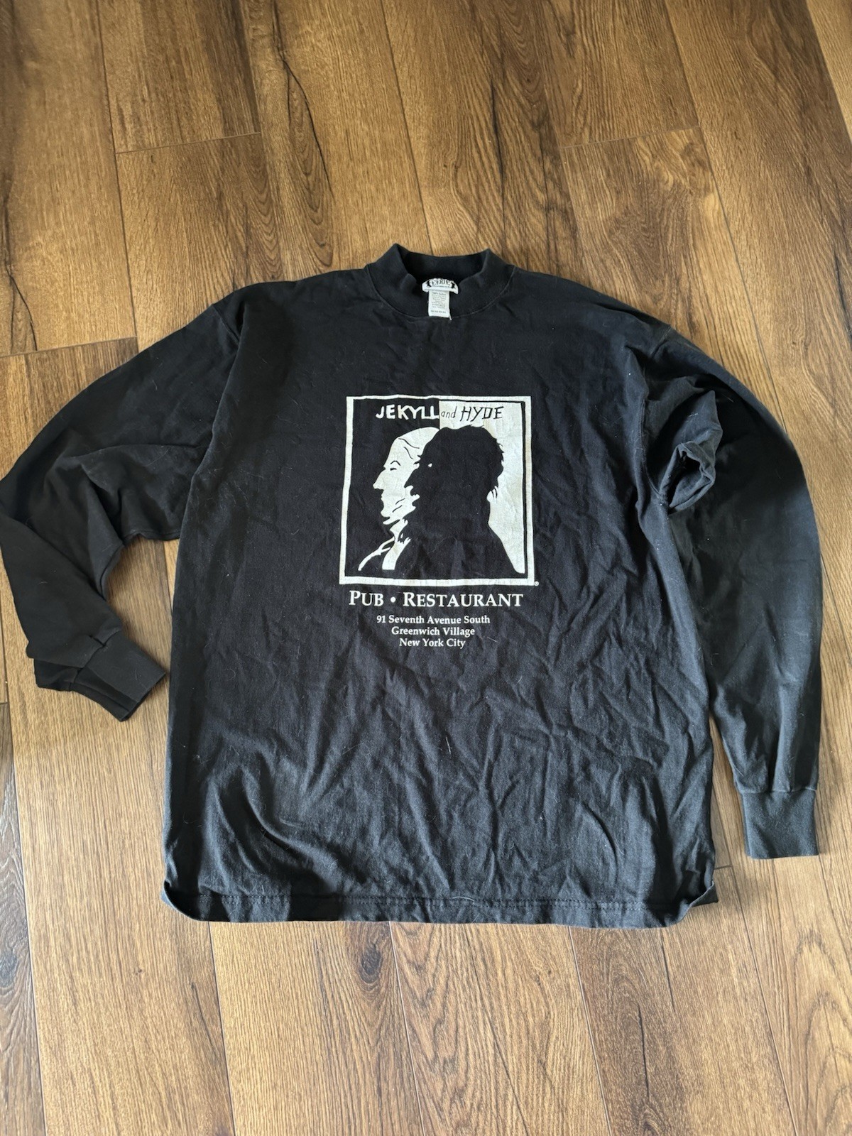 Vintage 90s Jekyll and Hyde Pub Shirt Mens XL Greenwich Village NYC Long Sleeve gallery