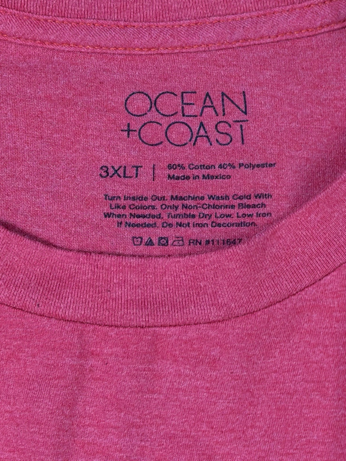 Ocean + Coast Saltwater Adventure Mens Swordfish Red T-shirt Size 3XLT gallery
