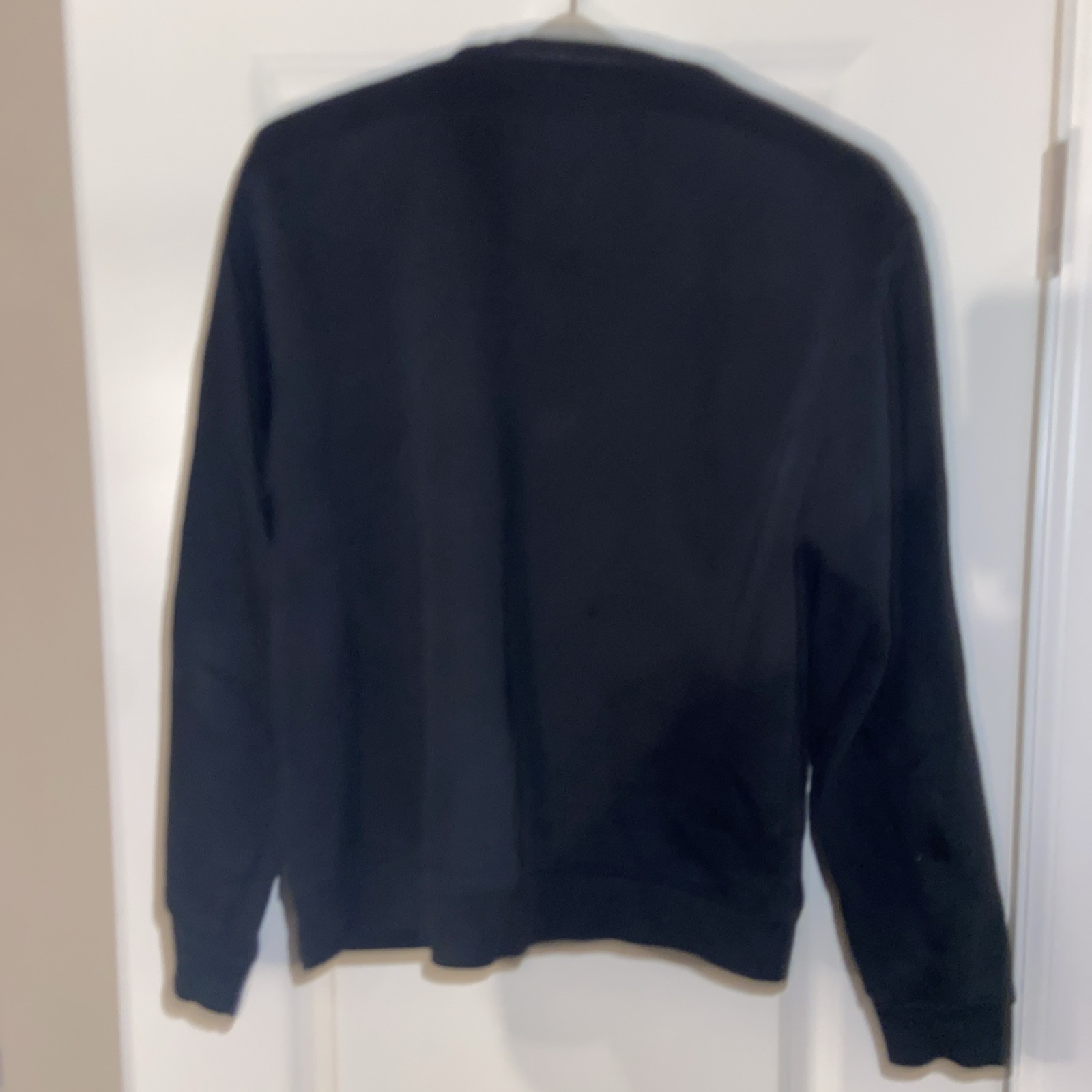 Jordan Men’s Black Spell Out Sweatshirt Plaid Text Size XS Extra Small gallery