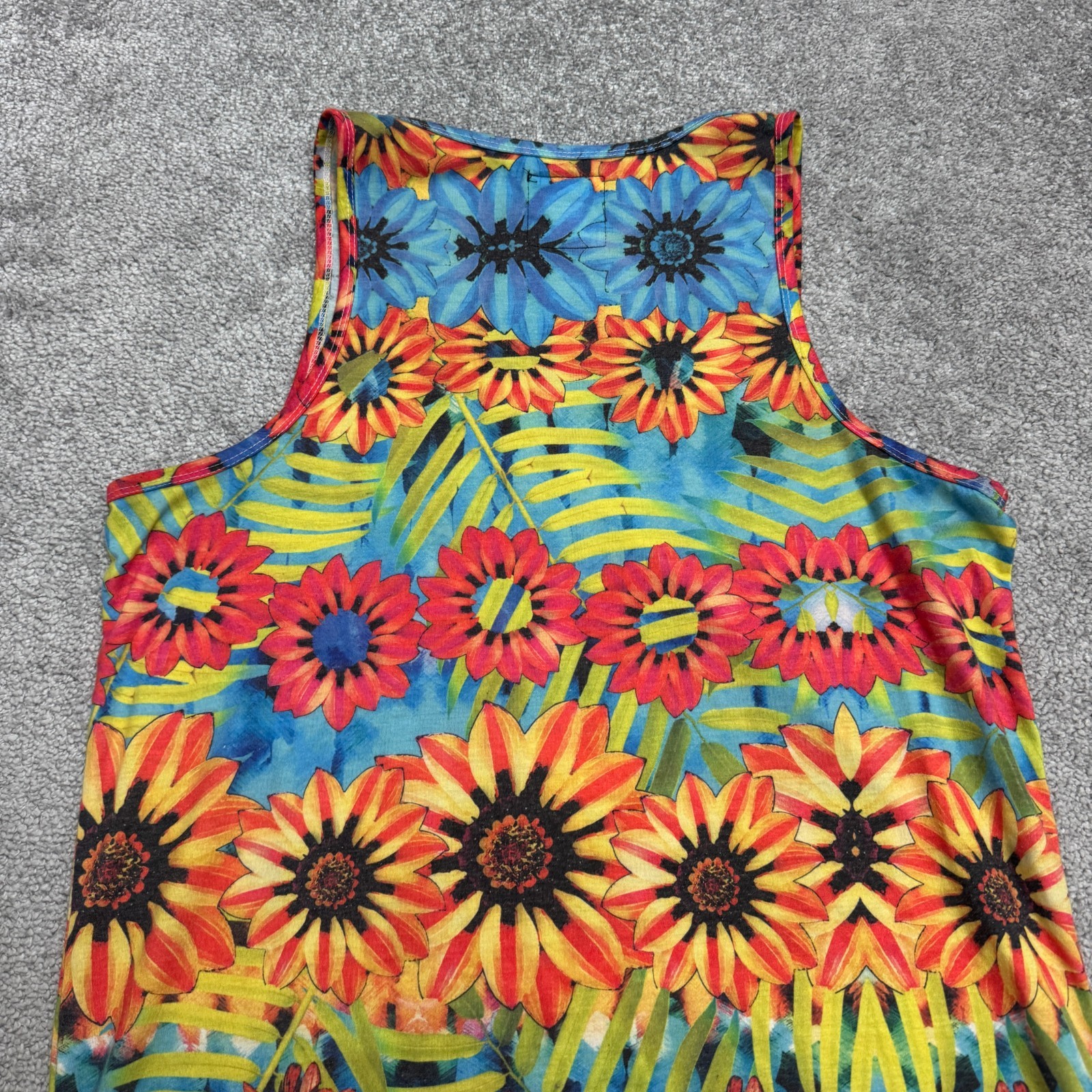 Neff Floral Tropical Summer Tank Top Mens Medium Multicolor Polycotton Hawaiian gallery