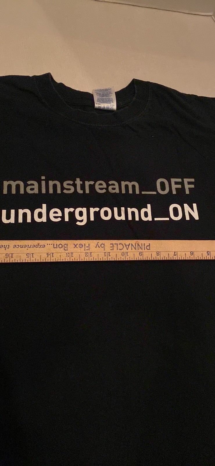 Statement T-shirt-mainstream Media Off-Underground On-size XL-great condition