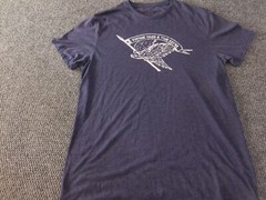 Weatherproof Mens Shirt Large Blue graphic vintage classic