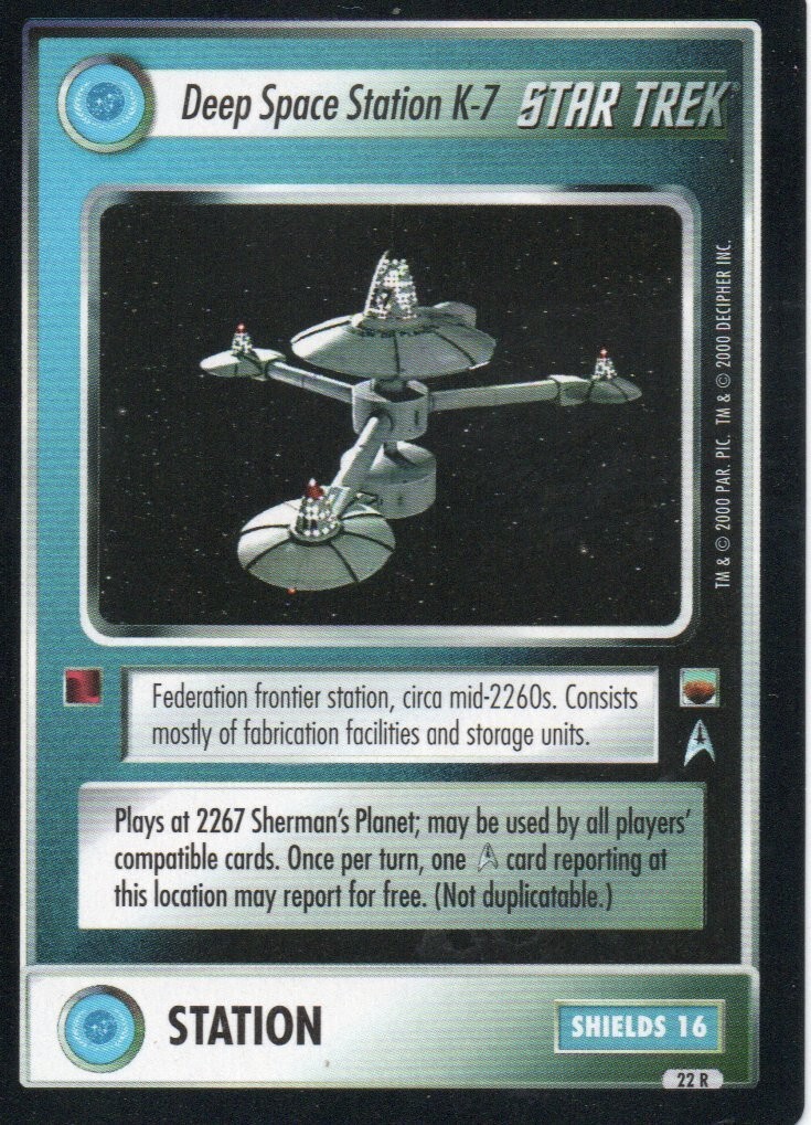Star Trek CCG – Trouble With Tribbes – Deep Space Station K-7 #22 Rare
