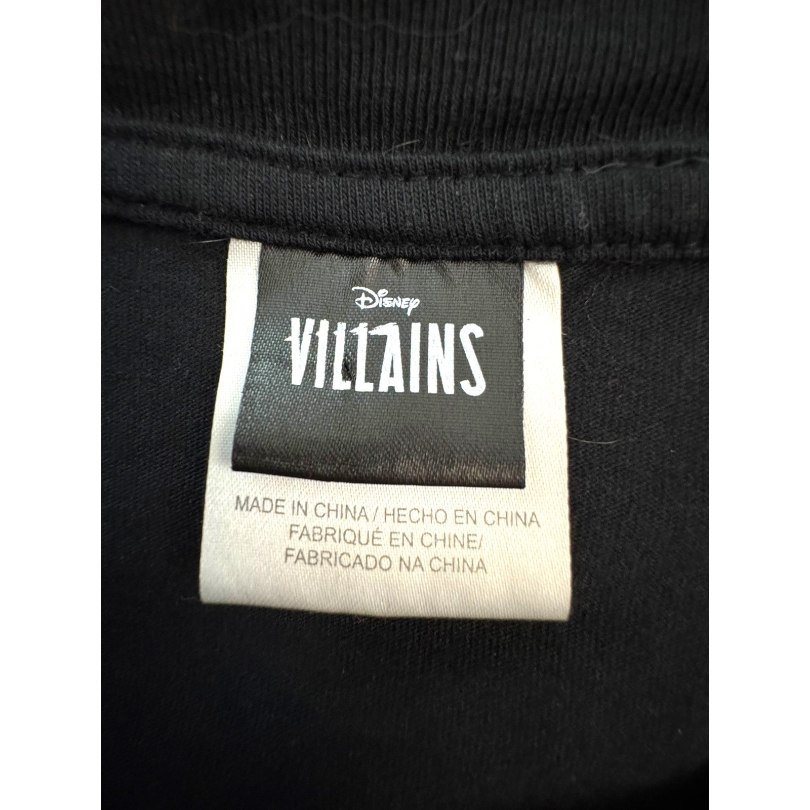 Disney Villains Black T Shirt XL Cruella De Vil Graphic Print Cotton gallery