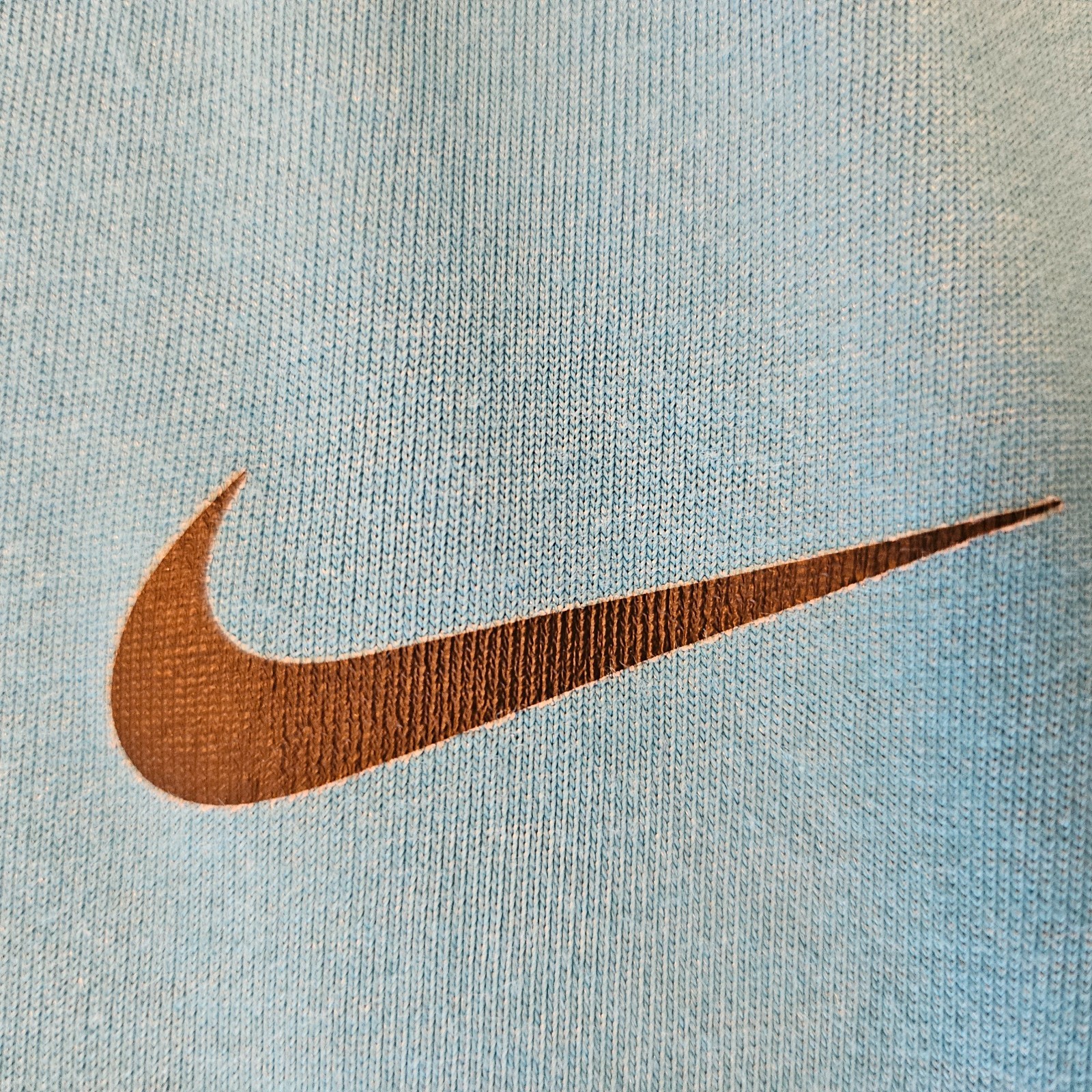 Nike (The) Tee Athletic Cut Men's Sz L Short Sleeve Teal Color Cotton/Polyster gallery