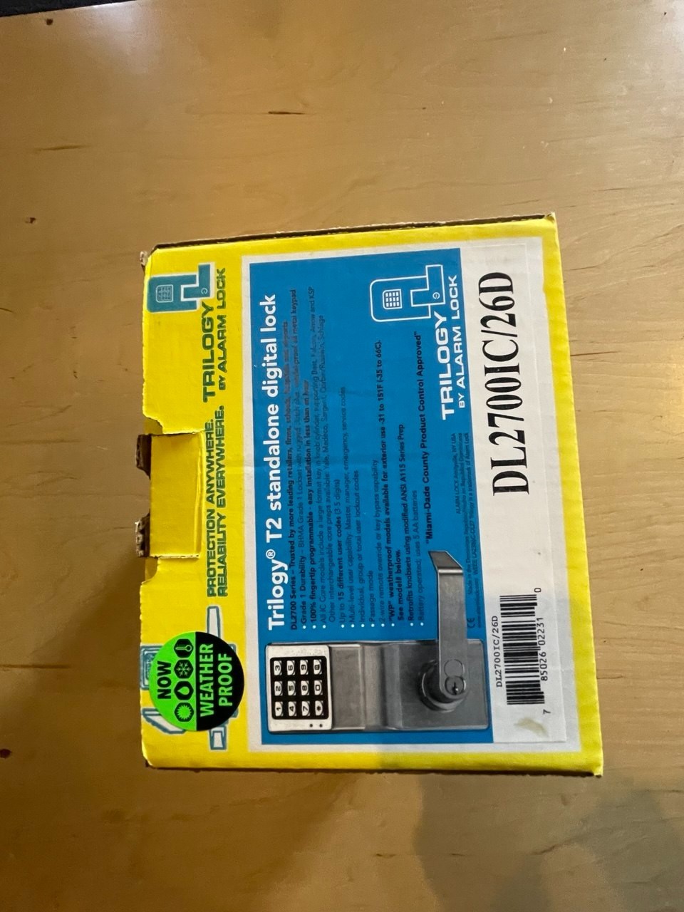 Trilogy T2 Standalone Digital LOck KEYPAD with 4 keys