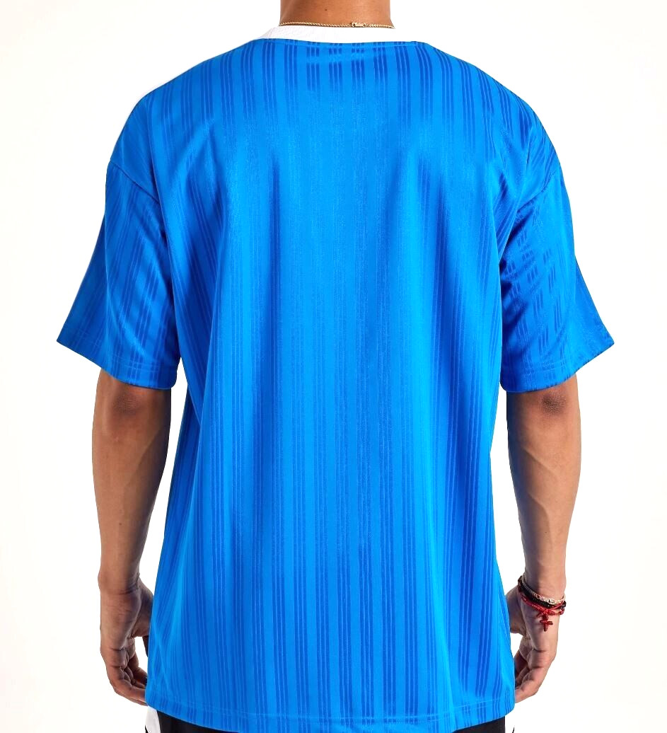 NEW MEN'S ADIDAS ORIGINALS TREFOIL POLY TEE SHIRT ~SIZE MEDIUM #IM9456 BLUEBIRD gallery