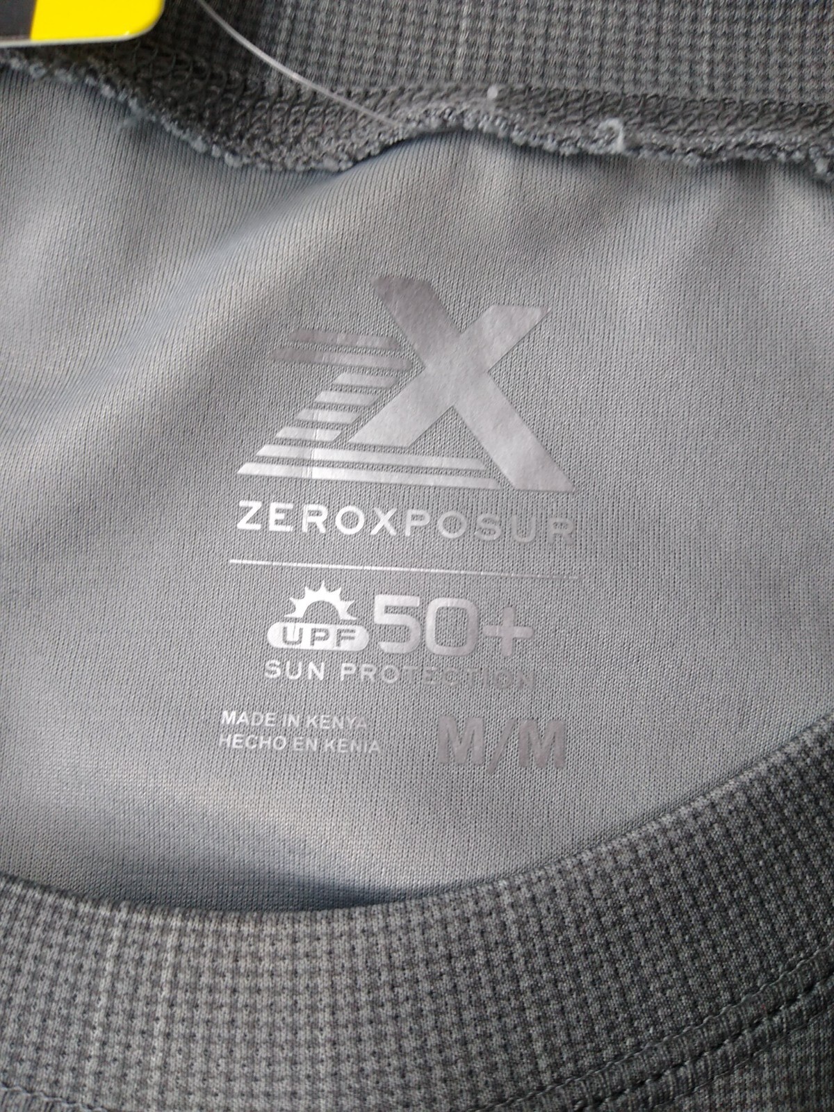 ZeroXposur Men M Short Sleeve Rash Guard Sun Protection Tee Metal Dione Gray NWT gallery