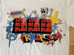 333 Half Evil Shirt Mens Size Small White Absent USA