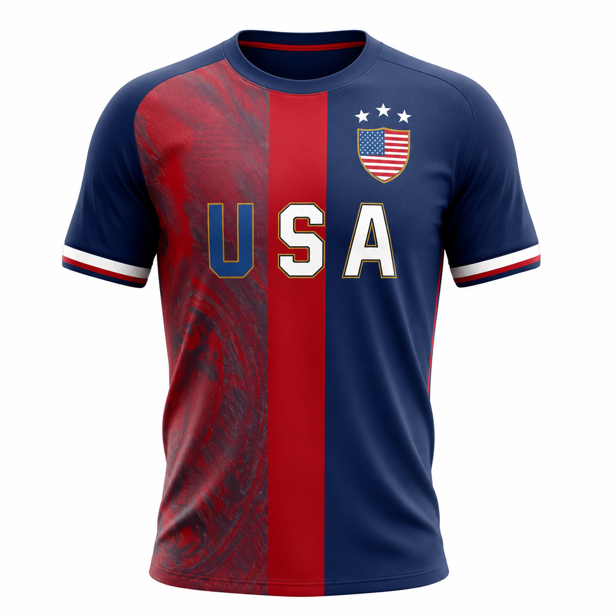 Custom USA Soccer Jersey Personalized Name Number American Flag Shirt gallery