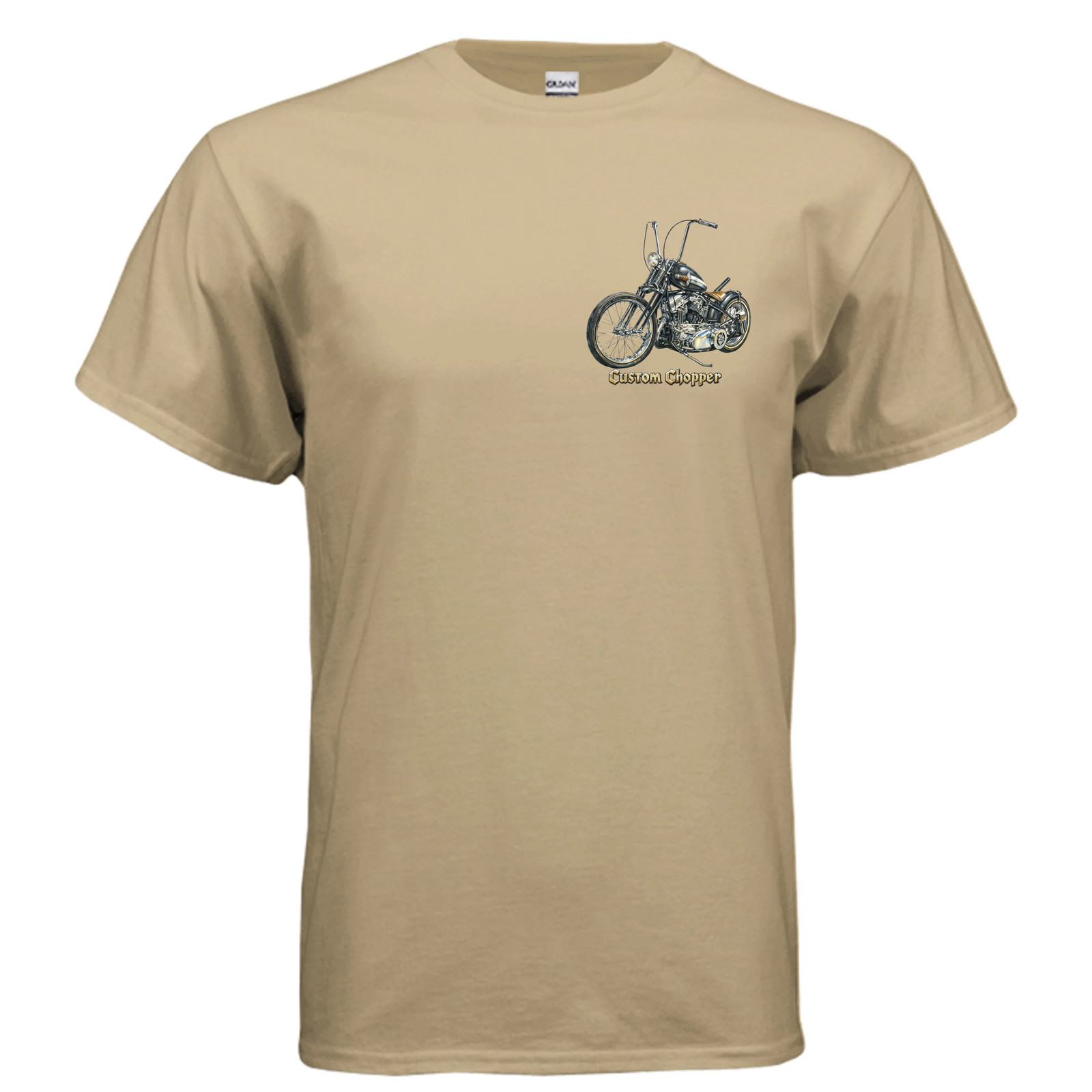 Custom Chopper 3 Vintage Motorcycle Art T-Shirt An Old Man's Art gallery