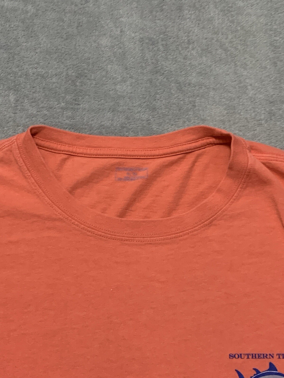 Southern Tide Mens T Shirt XL Salmon Pink Short Sleeve Fishing Skipjack Boat gallery