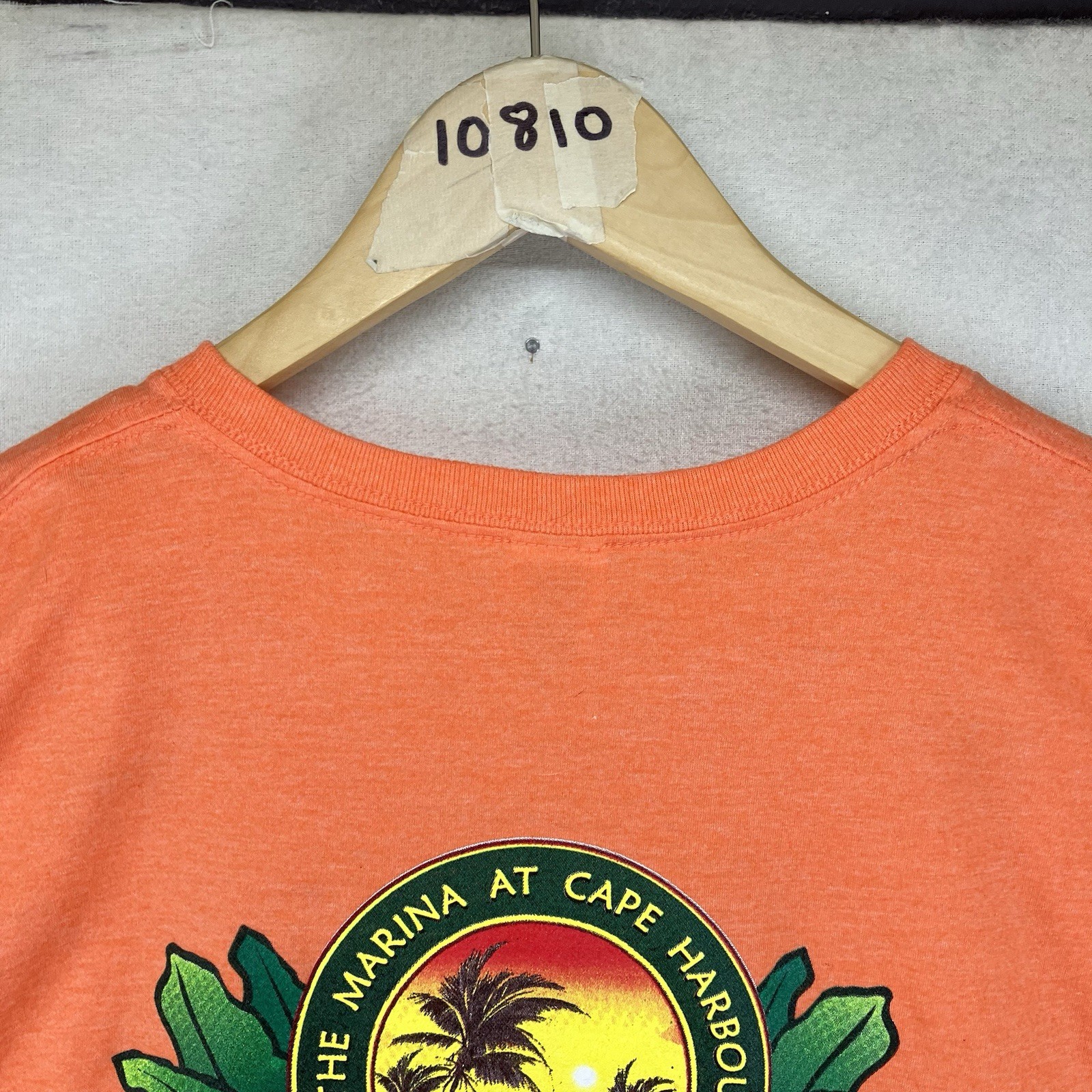 Rumrunners Cape Coral T Shirt Mens XL Colorful Heather Orange Scenic Canal Views gallery