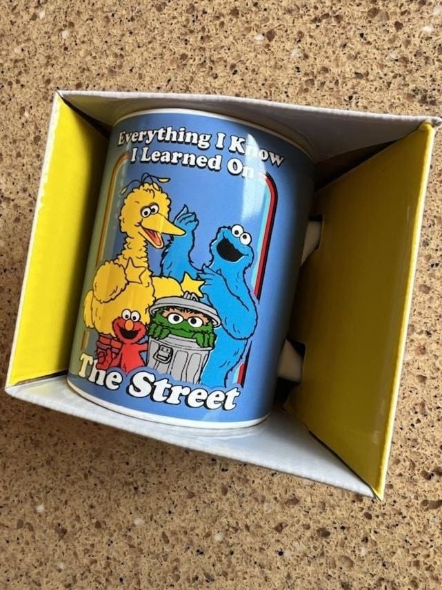 Sesame Street Everything I Know I Learned On The Street Mug