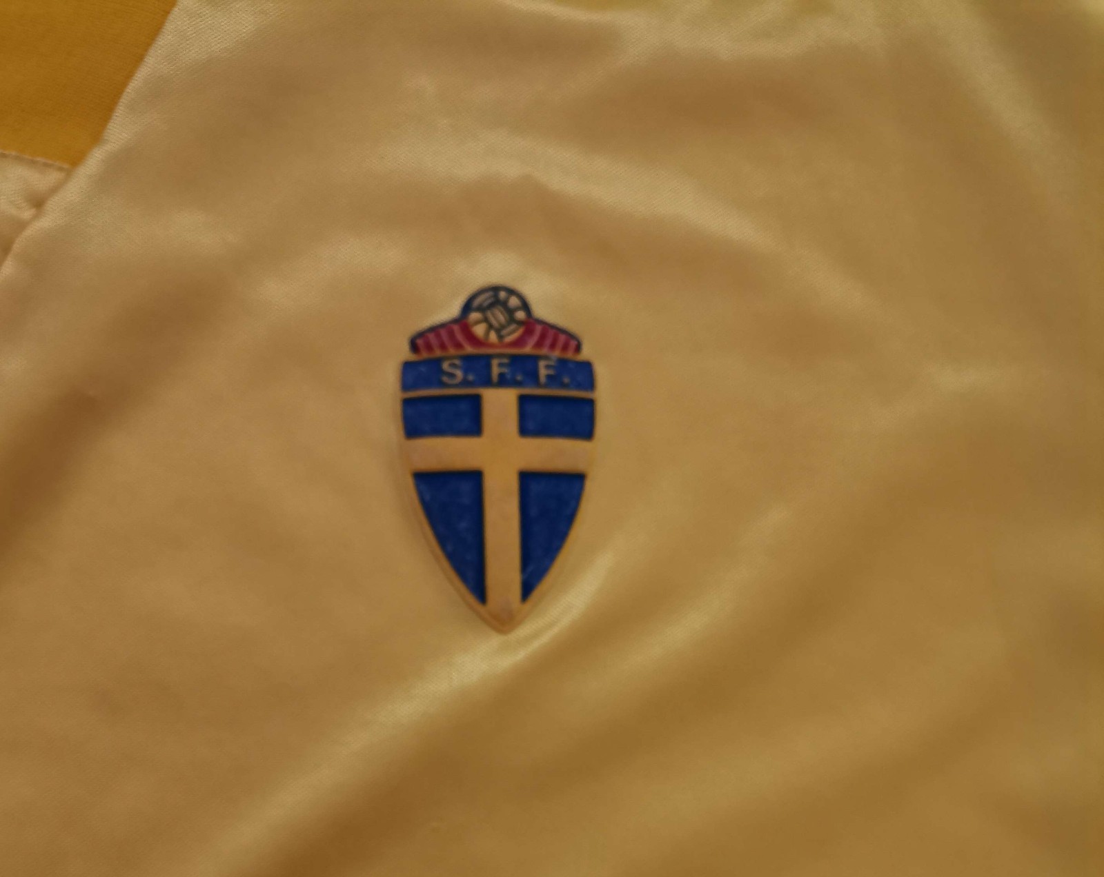 Vintage 90s Adidas Equipment Sweden Football Jersey Size XL Polyester Yellow gallery