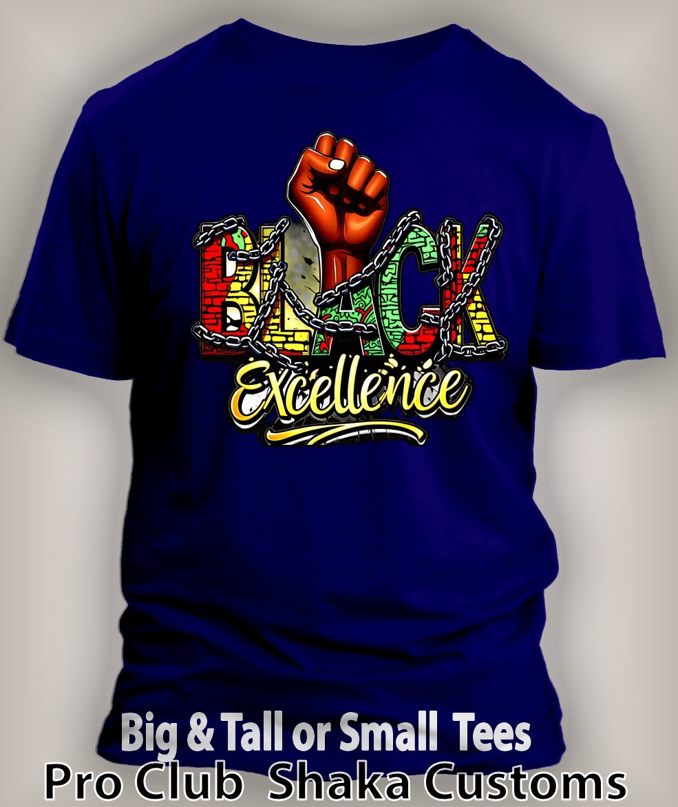 Black Excellence Mens Tee Shirt Graphic Big Tall Sm Black History Junteenth T gallery
