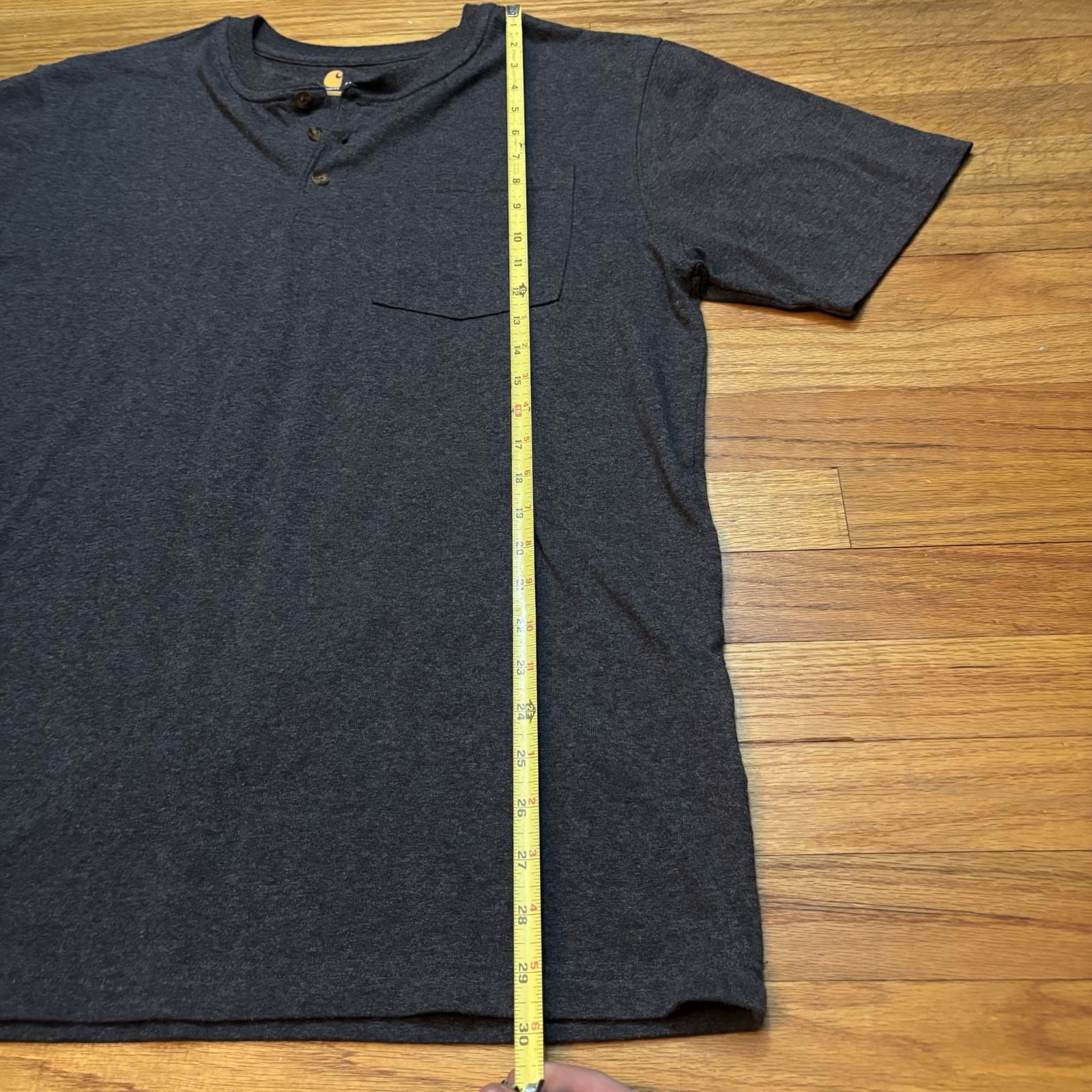 Carhartt Men's Sz M Original Fit Triple Button Short Sleeved T-Shirt Workwear gallery