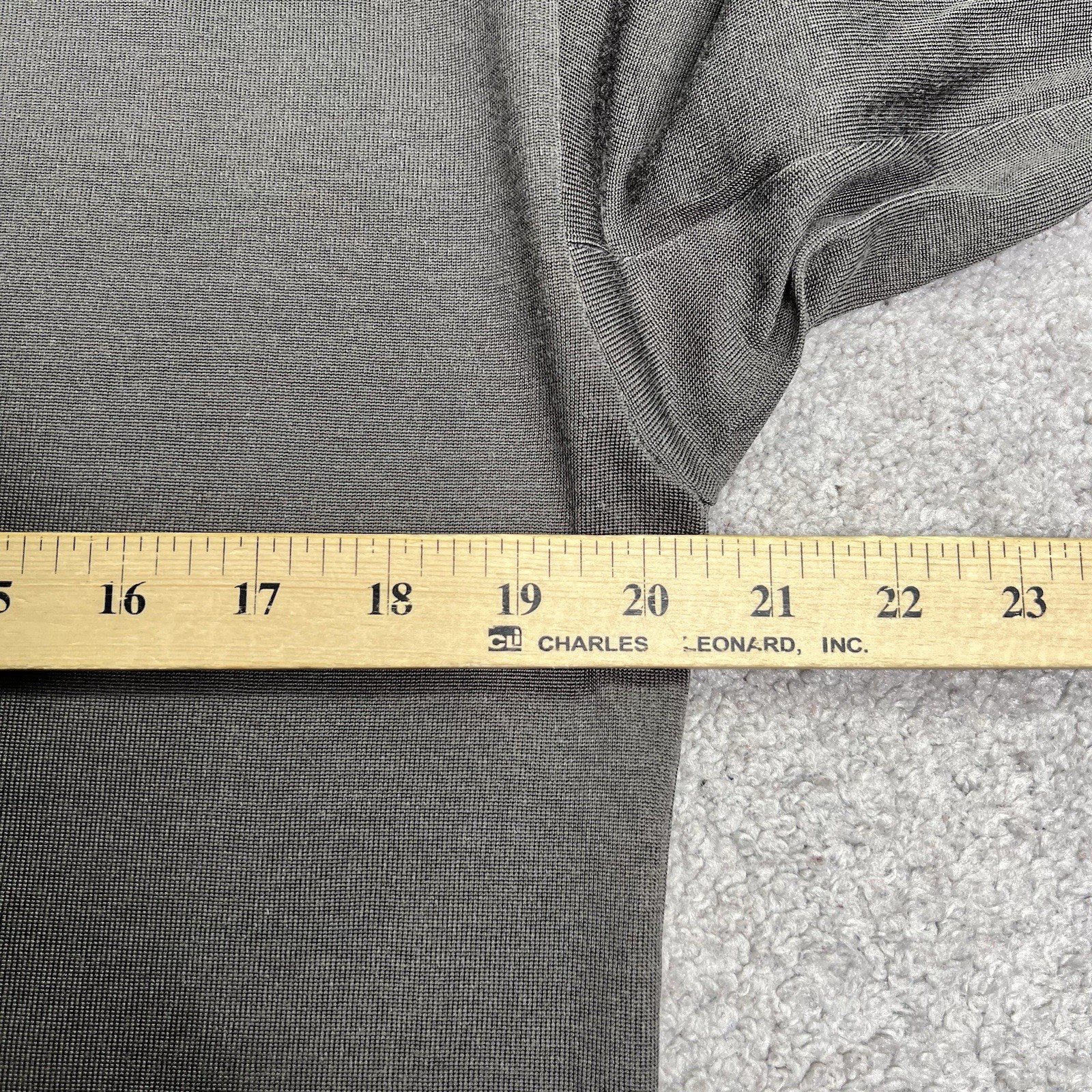 Lady White Co. LW-C Shirt Mens Size Medium 38 Gray V-Neck Cotton Rayon Blend gallery