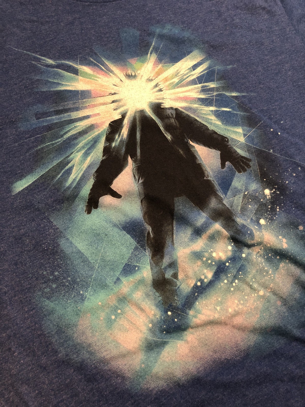 The Thing Drew Struzan graphic art size LG blue tshirt Fright Rags scifi horror gallery