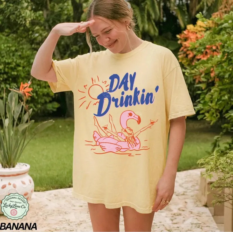 Day Drinking Summer Beach Lake Party Vacation Comfort Tee