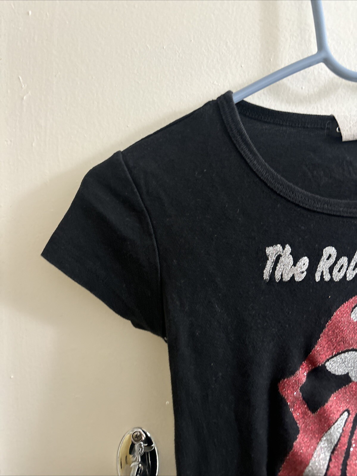 VTG The Rolling Stones Black Shirt Glamhead( Runs Small )Women's FREE SHIP gallery