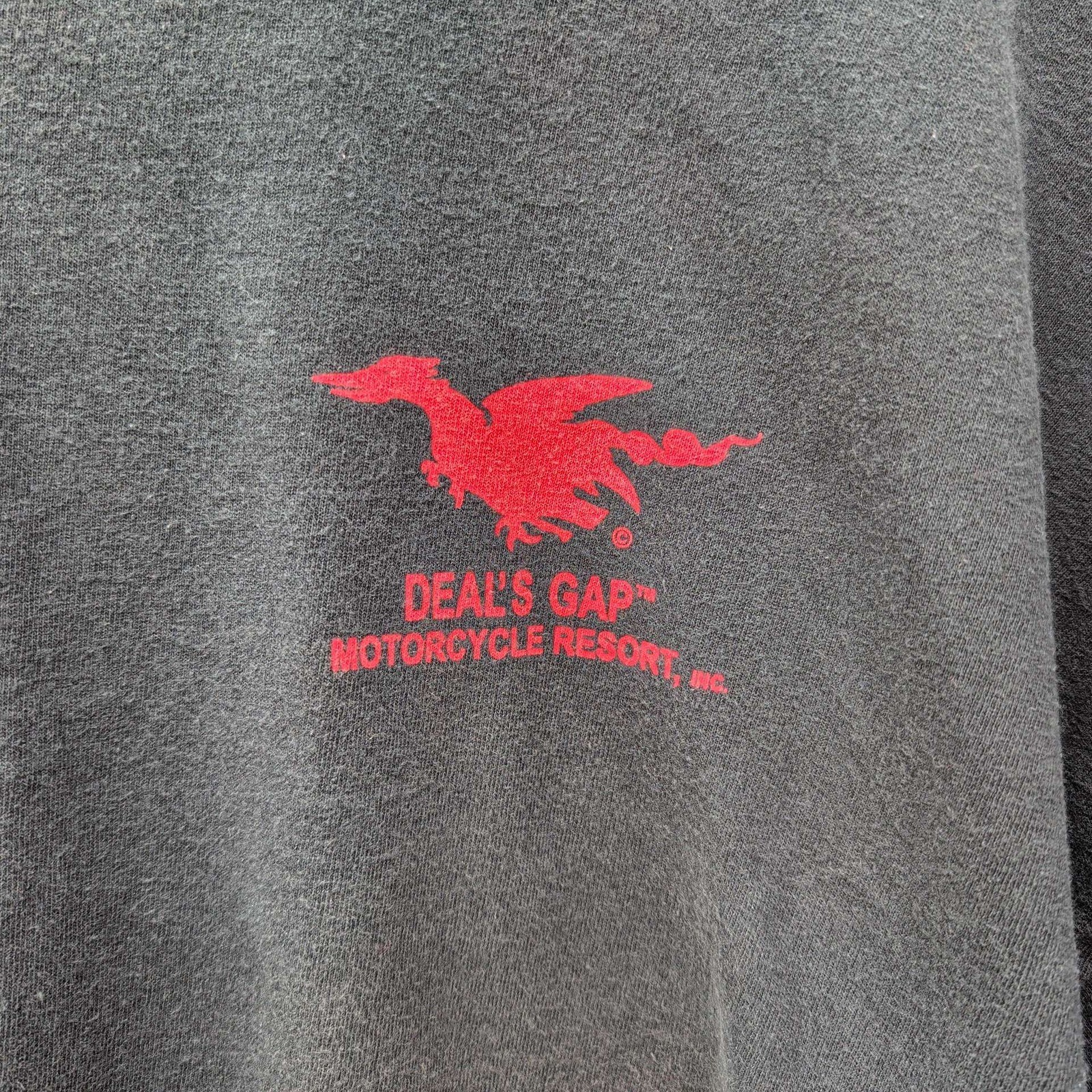 Deals Gap Tail of the Dragon T-Shirt Mens 2XL Black gallery