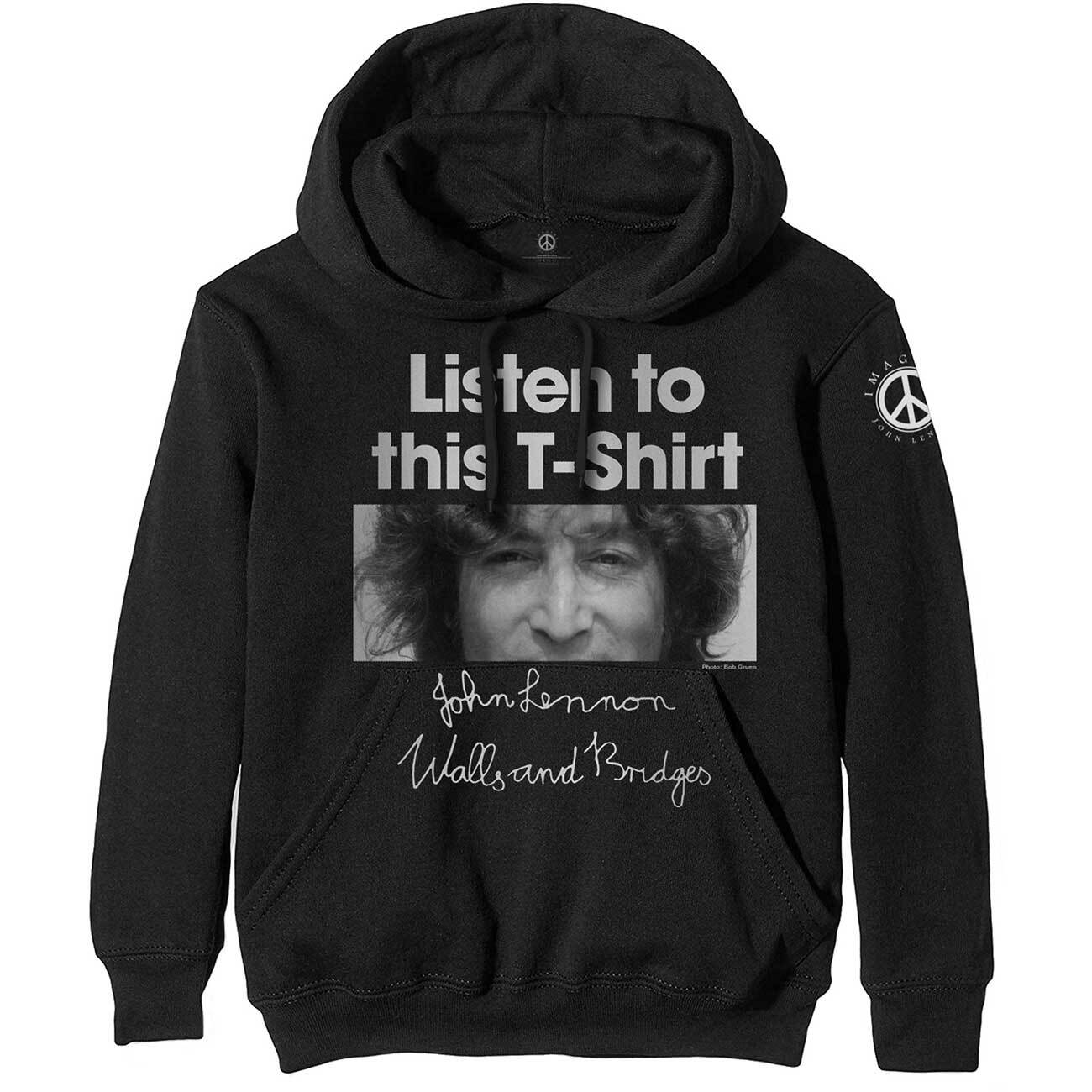John Lennon Unisex Pullover Hoodie: Listen To This gallery