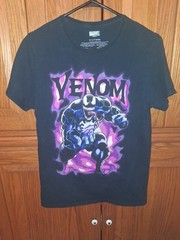 Marvel’s Venom Smoke By Mad Engine Inc. Black & Pink Small 34/36 UV Light Glow