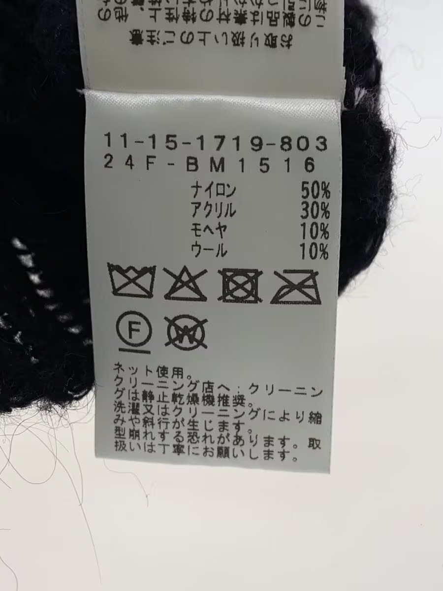 BEAMS Knit Sweater (Lightweight) Size M Nylon Black 11-15-1719-803 gallery