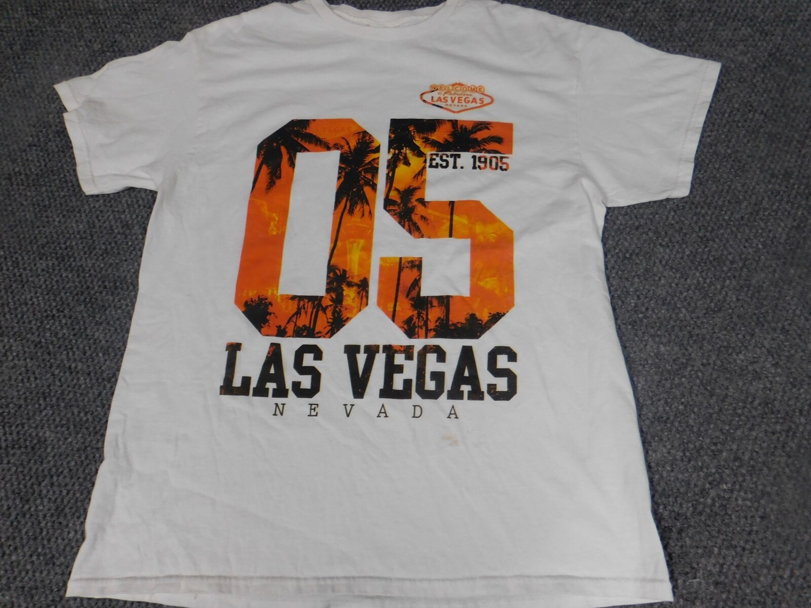 Las Vegas Mens Shirt Large White workout lifting gallery